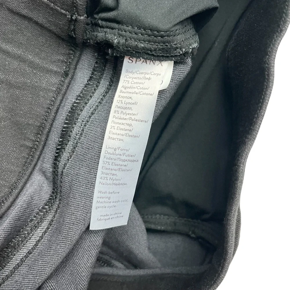 Spanx Distressed Skinny Jeans Women's S High Rise Stretch Denim Raw Hem 20213R - Picture 5 of 15